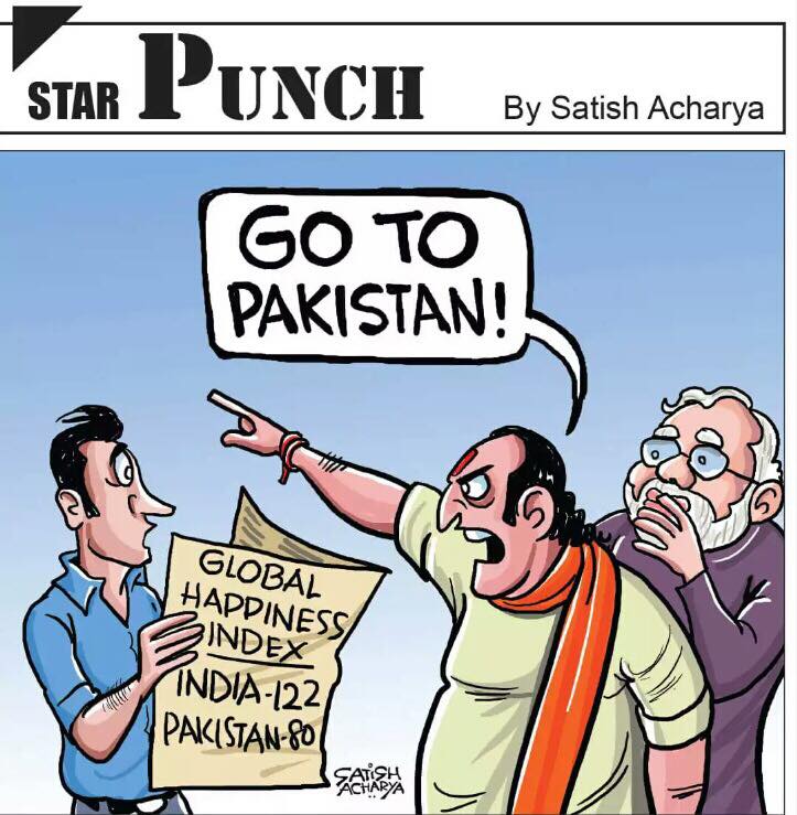 Image result for india happiness index modi